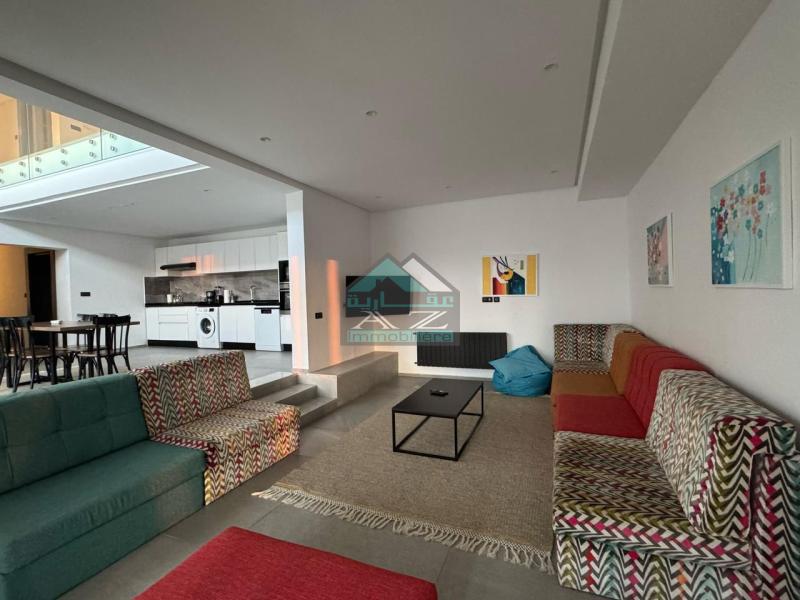 A Louer Courte durée à Bizerte : Magnifique Duplex Luxe Meublé Haut Standing